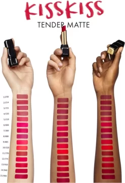 GUERLAIN KissKiss Tender Matte -Cela pourrait être cosmétique. guerlain kisskiss tender matte rouge a levres longue tenue a effet mat 2