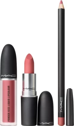 Cela pourrait être cosmétique. 9 Cela pourrait être cosmétique. -Cela pourrait être cosmétique. mac cosmetics holiday powdered snow kiss lip kit coffret cadeau pink teinte 1
