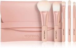Notino Pastel Collection Travel Brush Set With Pouch