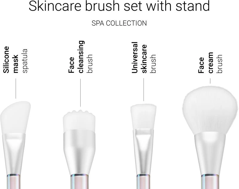 Notino Spa Collection Skincare Brush Set With Stand 3 Notino Spa Collection Skincare Brush Set With Stand – Image 3