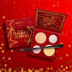 NYX Professional Makeup Gimme SuperStars! Highlighter Quad Palette -Cela pourrait être cosmétique. nyx professional makeup gimme superstars highlighter quad palette palette denlumineurs 2