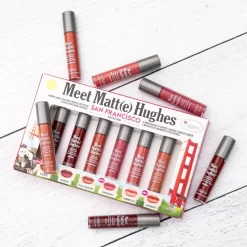 TheBalm Meet Matt(e) Hughes Mini Kit San Francisco -Cela pourrait être cosmétique. thebalm meet matte hughes mini kit san francisco kit de rouges a levres liquides pour un effet longue tenue 3